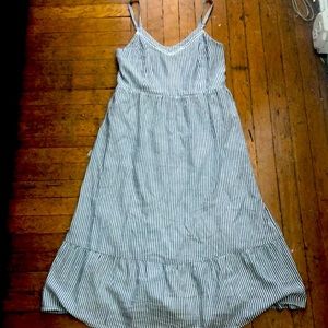 Size Medium Summer Midi Stripe Dress